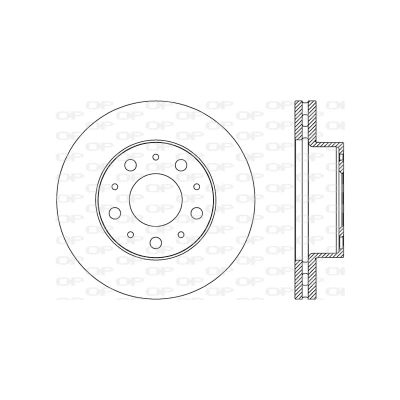 Jeu de 2 disques de frein avant OPEN PARTS BDA2786.20