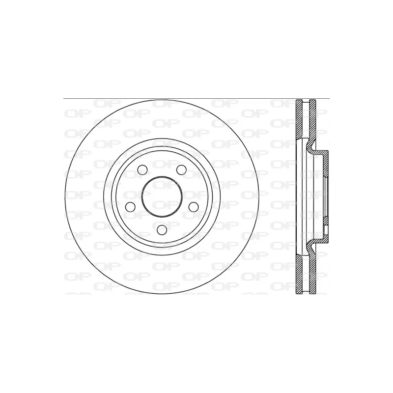 Jeu de 2 disques de frein avant OPEN PARTS BDA2787.20
