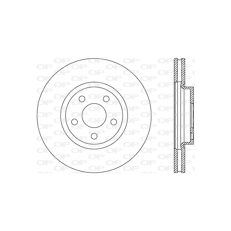 Jeu de 2 disques de frein avant OPEN PARTS BDA2788.20