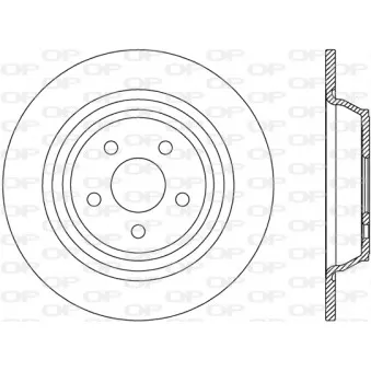 Jeu de 2 disques de frein arrière OPEN PARTS BDA2789.10