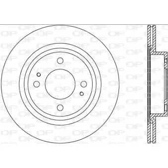 Jeu de 2 disques de frein avant OPEN PARTS BDA2795.20