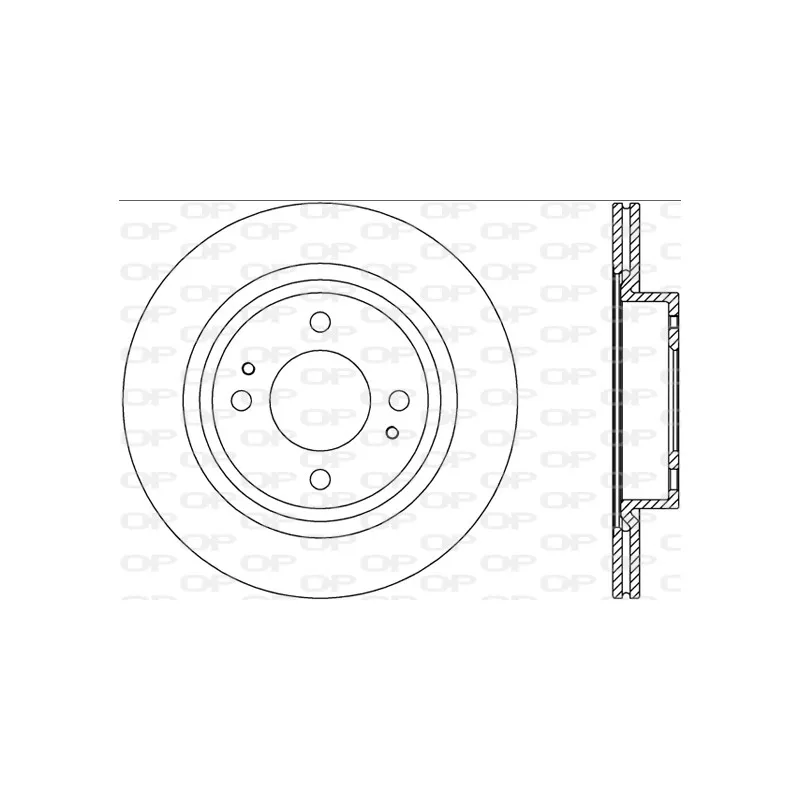 Jeu de 2 disques de frein avant OPEN PARTS BDA2795.20