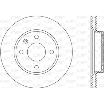 Jeu de 2 disques de frein avant OPEN PARTS BDA2797.20