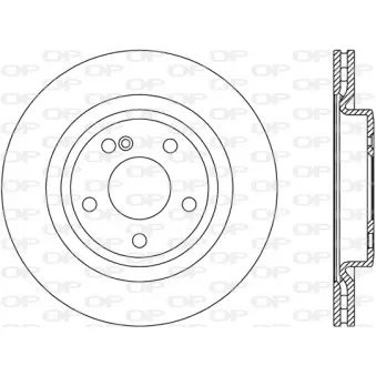Jeu de 2 disques de frein arrière OPEN PARTS BDA2799.20
