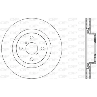 Jeu de 2 disques de frein avant OPEN PARTS BDA2805.20