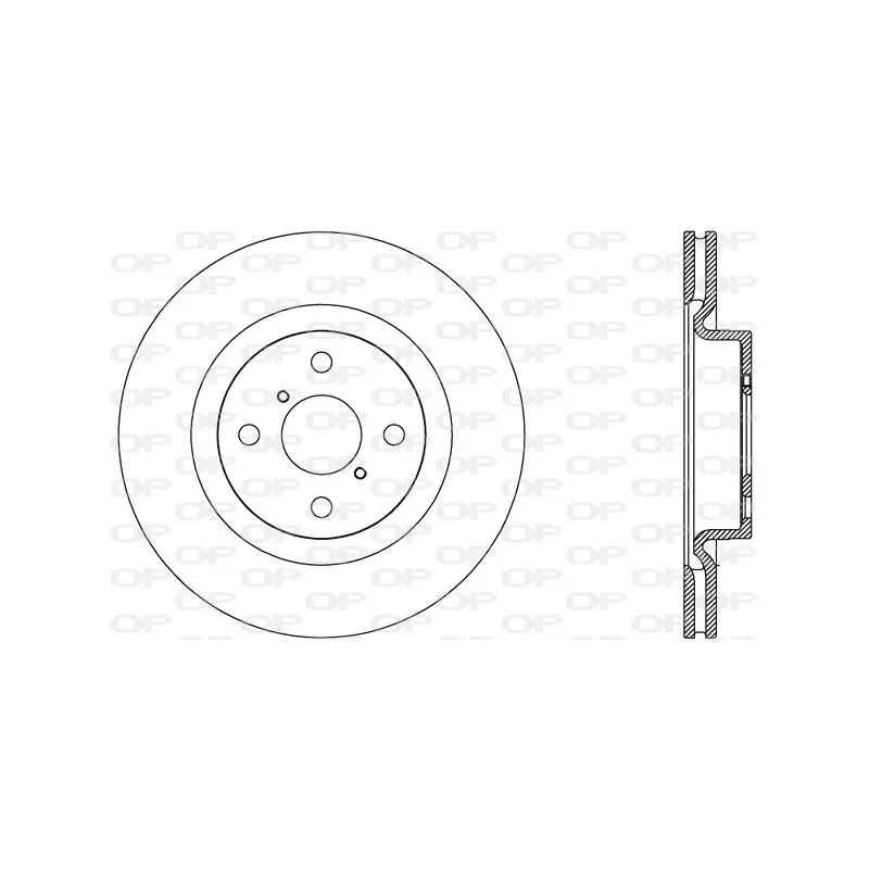 Jeu de 2 disques de frein avant OPEN PARTS BDA2805.20