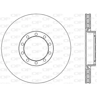 Jeu de 2 disques de frein avant OPEN PARTS