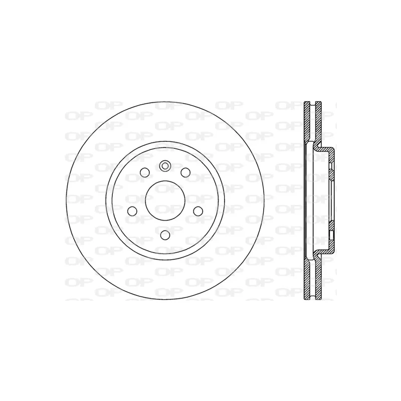 Jeu de 2 disques de frein avant OPEN PARTS BDA2814.20