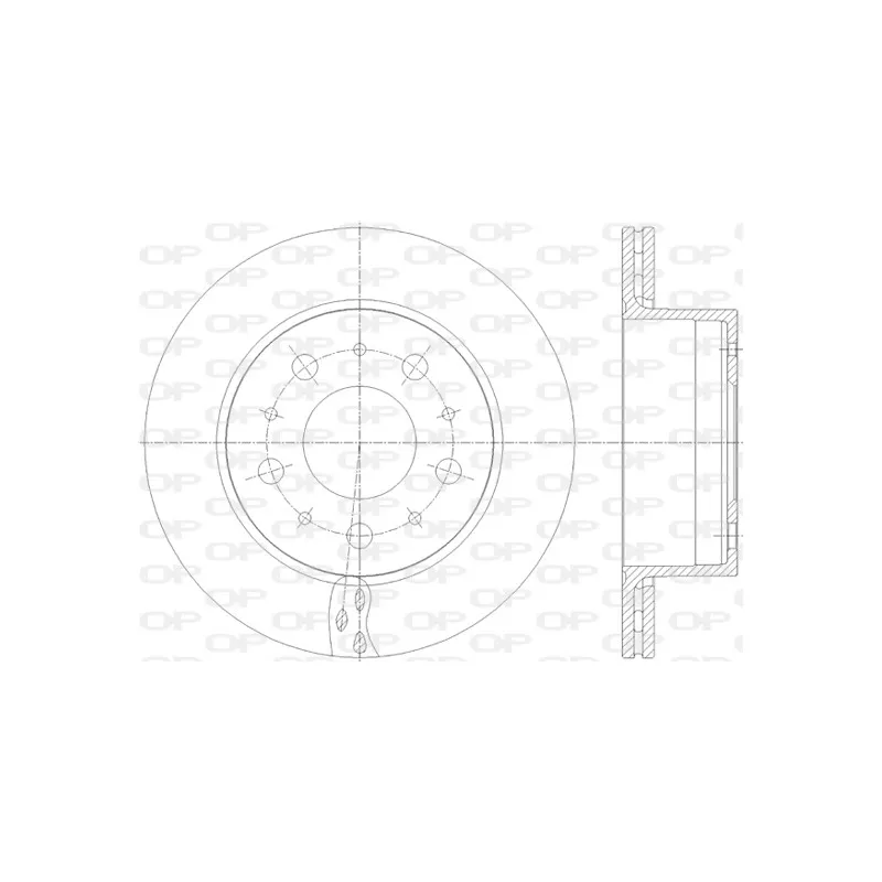 Jeu de 2 disques de frein arrière OPEN PARTS BDA2818.20