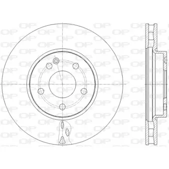 Jeu de 2 disques de frein avant OPEN PARTS BDA2824.20