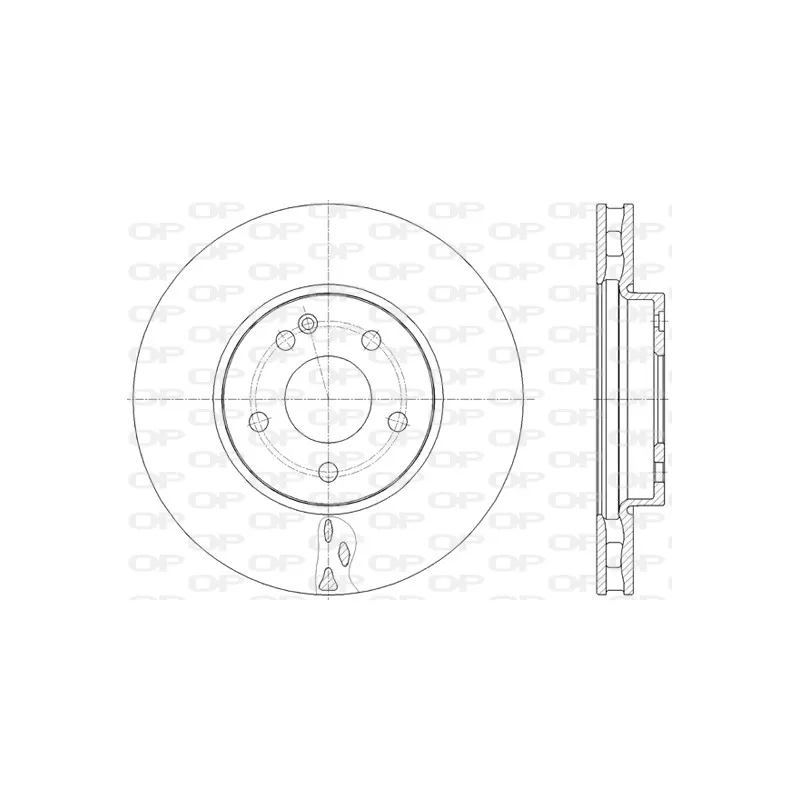 Jeu de 2 disques de frein avant OPEN PARTS BDA2824.20