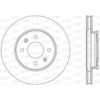 Jeu de 2 disques de frein avant OPEN PARTS BDA2830.20