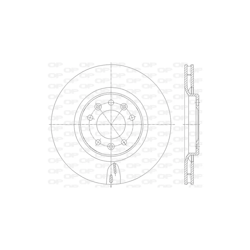 Jeu de 2 disques de frein arrière OPEN PARTS BDA2836.20