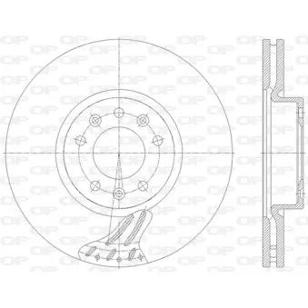 Jeu de 2 disques de frein avant OPEN PARTS BDA2845.20