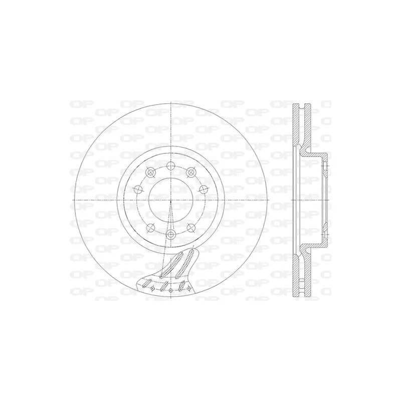 Jeu de 2 disques de frein avant OPEN PARTS BDA2845.20