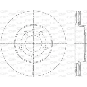 Jeu de 2 disques de frein avant OPEN PARTS BDA2848.20