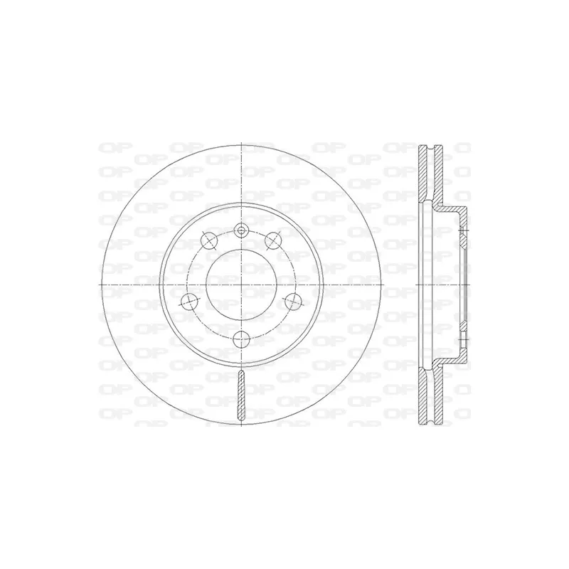 Jeu de 2 disques de frein avant OPEN PARTS BDA2848.20
