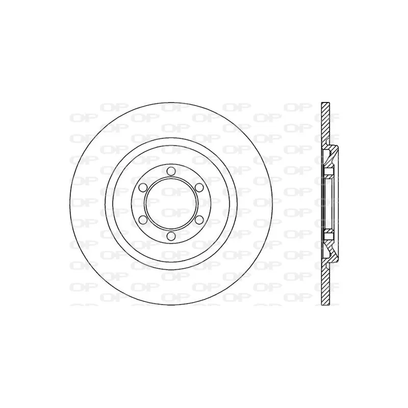 Jeu de 2 disques de frein arrière OPEN PARTS BDR1003.10