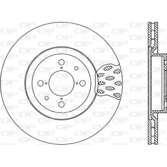 Jeu de 2 disques de frein avant OPEN PARTS BDR1016.20