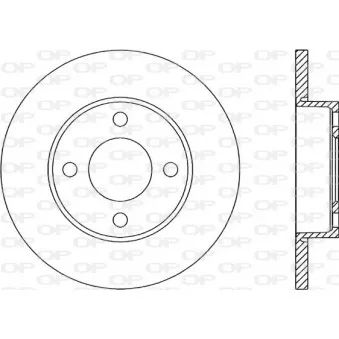 Jeu de 2 disques de frein avant OPEN PARTS BDR1019.10