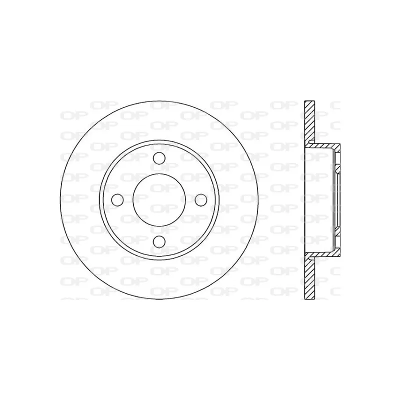 Jeu de 2 disques de frein avant OPEN PARTS BDR1019.10