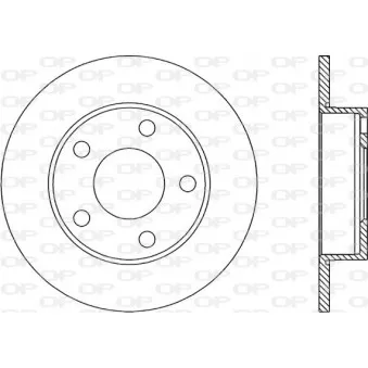Jeu de 2 disques de frein arrière OPEN PARTS BDR1030.10