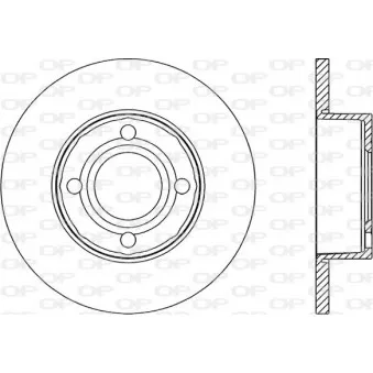 Jeu de 2 disques de frein avant OPEN PARTS BDR1035.10