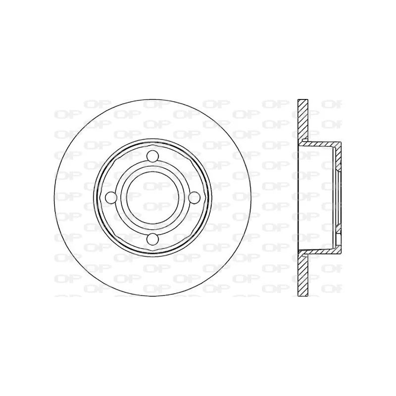 Jeu de 2 disques de frein avant OPEN PARTS BDR1035.10