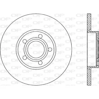 Jeu de 2 disques de frein avant OPEN PARTS BDR1037.10