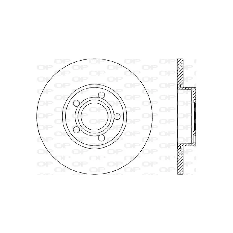 Jeu de 2 disques de frein avant OPEN PARTS BDR1037.10
