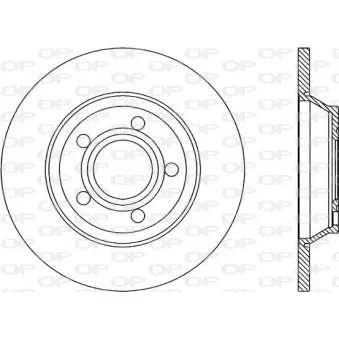 Jeu de 2 disques de frein avant OPEN PARTS