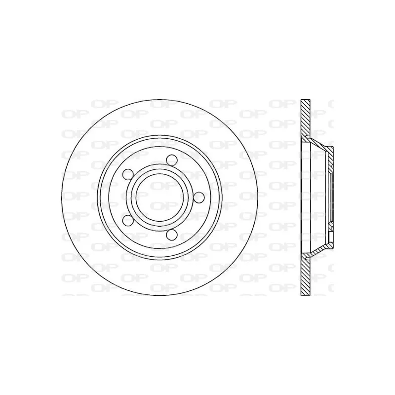 Jeu de 2 disques de frein avant OPEN PARTS BDR1042.10