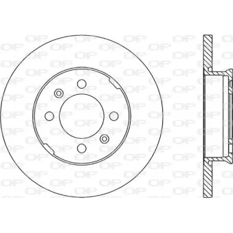 Jeu de 2 disques de frein avant OPEN PARTS BDR1049.10