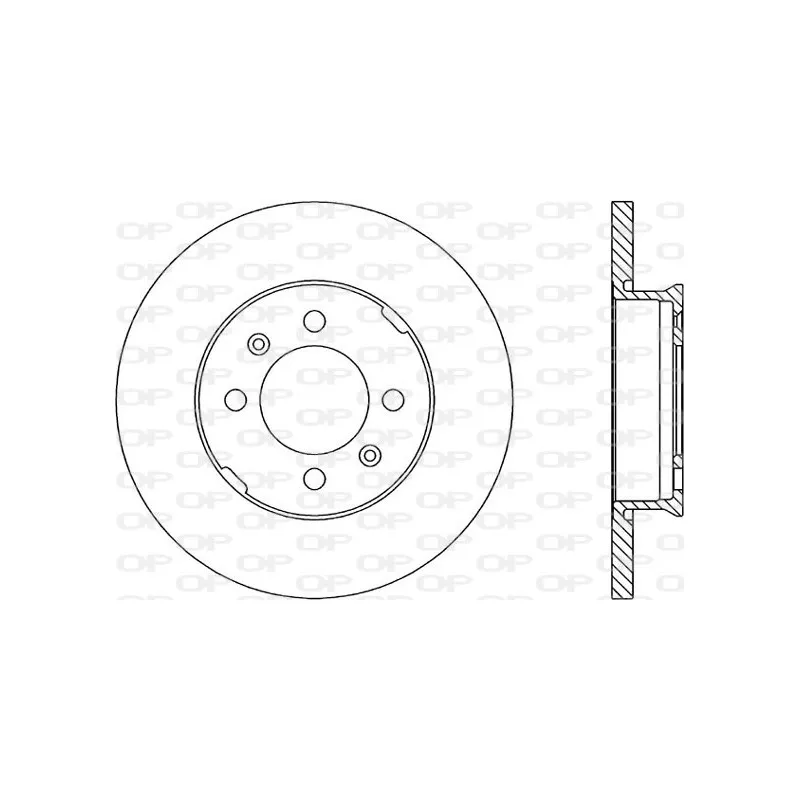 Jeu de 2 disques de frein avant OPEN PARTS BDR1049.10