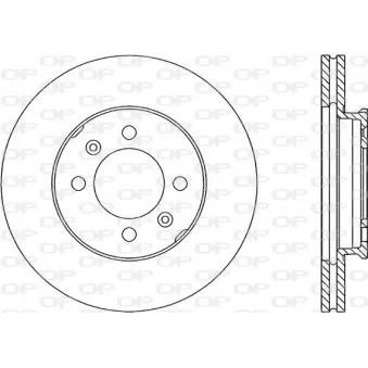 Jeu de 2 disques de frein avant OPEN PARTS