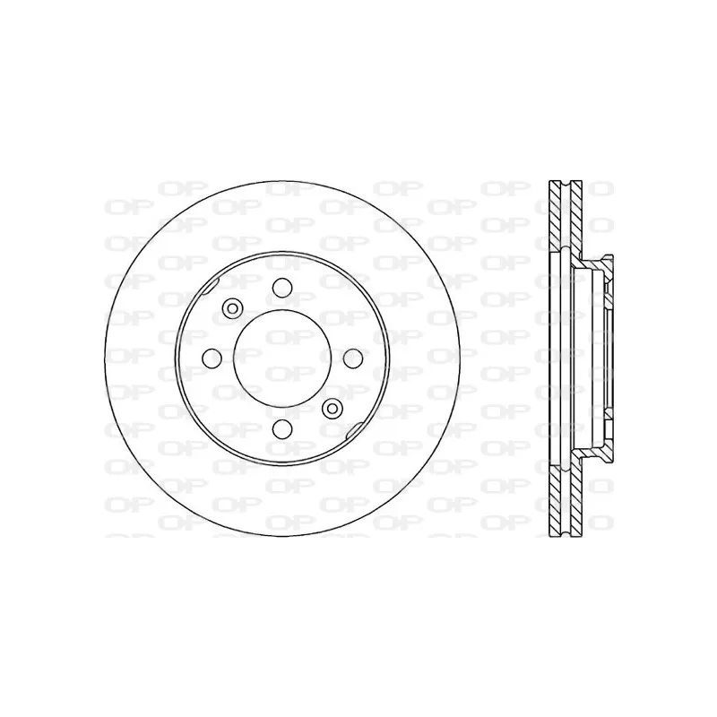 Jeu de 2 disques de frein avant OPEN PARTS BDR1051.20