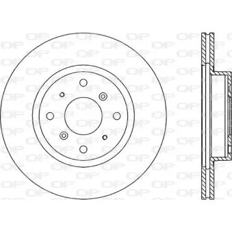 Jeu de 2 disques de frein avant OPEN PARTS BDR1052.20