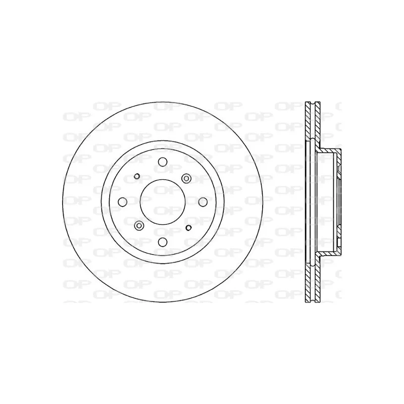 Jeu de 2 disques de frein avant OPEN PARTS BDR1052.20