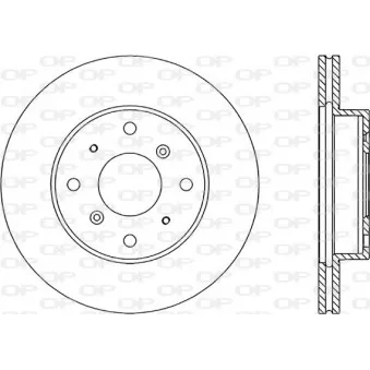 Jeu de 2 disques de frein avant OPEN PARTS BDR1053.20