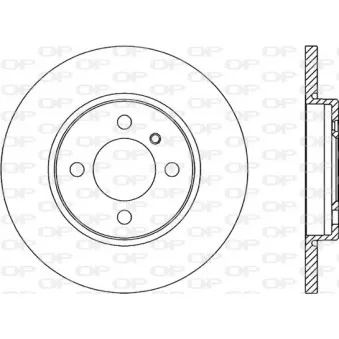 Jeu de 2 disques de frein avant OPEN PARTS