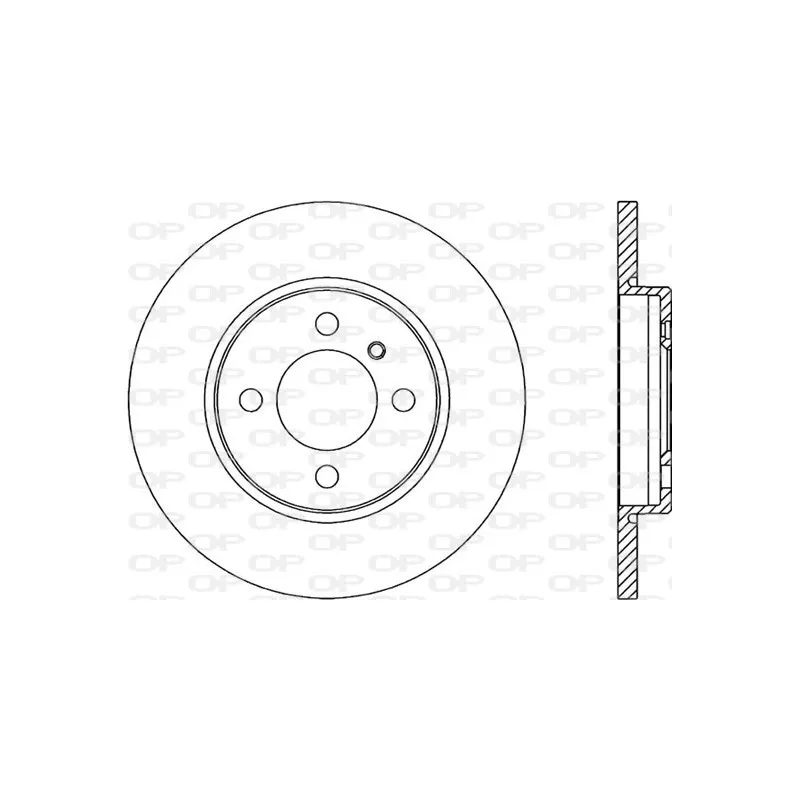 Jeu de 2 disques de frein avant OPEN PARTS BDR1080.10