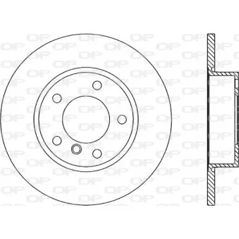 Jeu de 2 disques de frein avant OPEN PARTS BDR1092.10