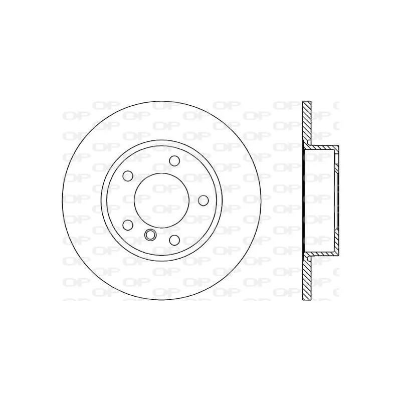 Jeu de 2 disques de frein avant OPEN PARTS BDR1092.10