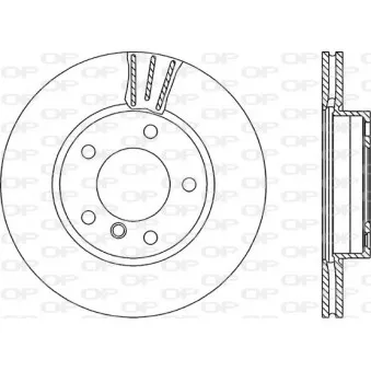 Jeu de 2 disques de frein avant OPEN PARTS BDR1093.20