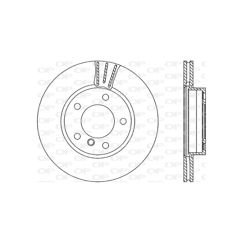 Jeu de 2 disques de frein avant OPEN PARTS BDR1093.20