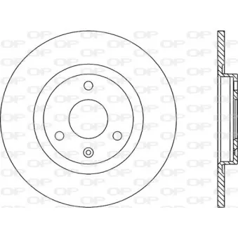 Jeu de 2 disques de frein avant OPEN PARTS BDR1108.10