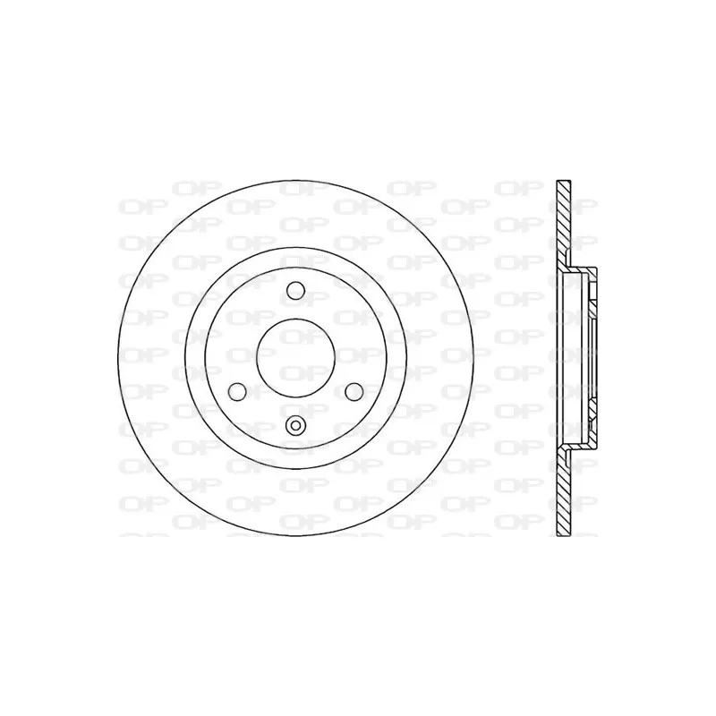 Jeu de 2 disques de frein avant OPEN PARTS BDR1108.10