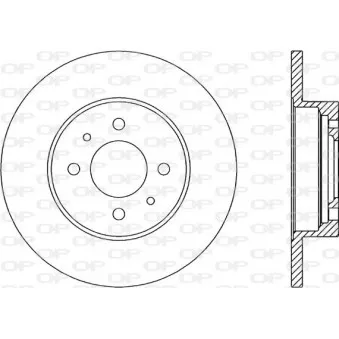 Jeu de 2 disques de frein avant OPEN PARTS BDR1133.10