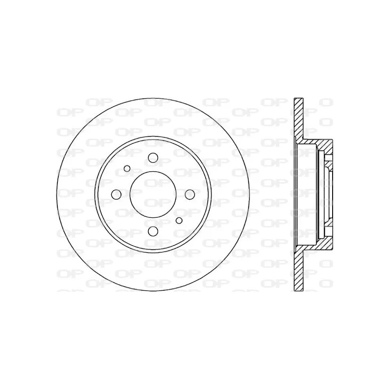 Jeu de 2 disques de frein avant OPEN PARTS BDR1133.10