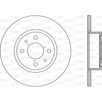 Jeu de 2 disques de frein avant OPEN PARTS BDR1135.10
